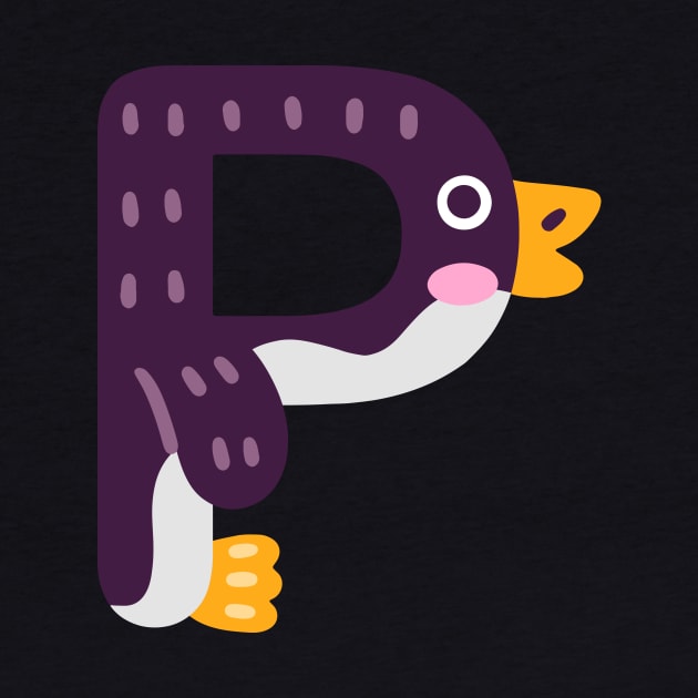 Letter P animal alphabet back to school by AwesomeDesignArt